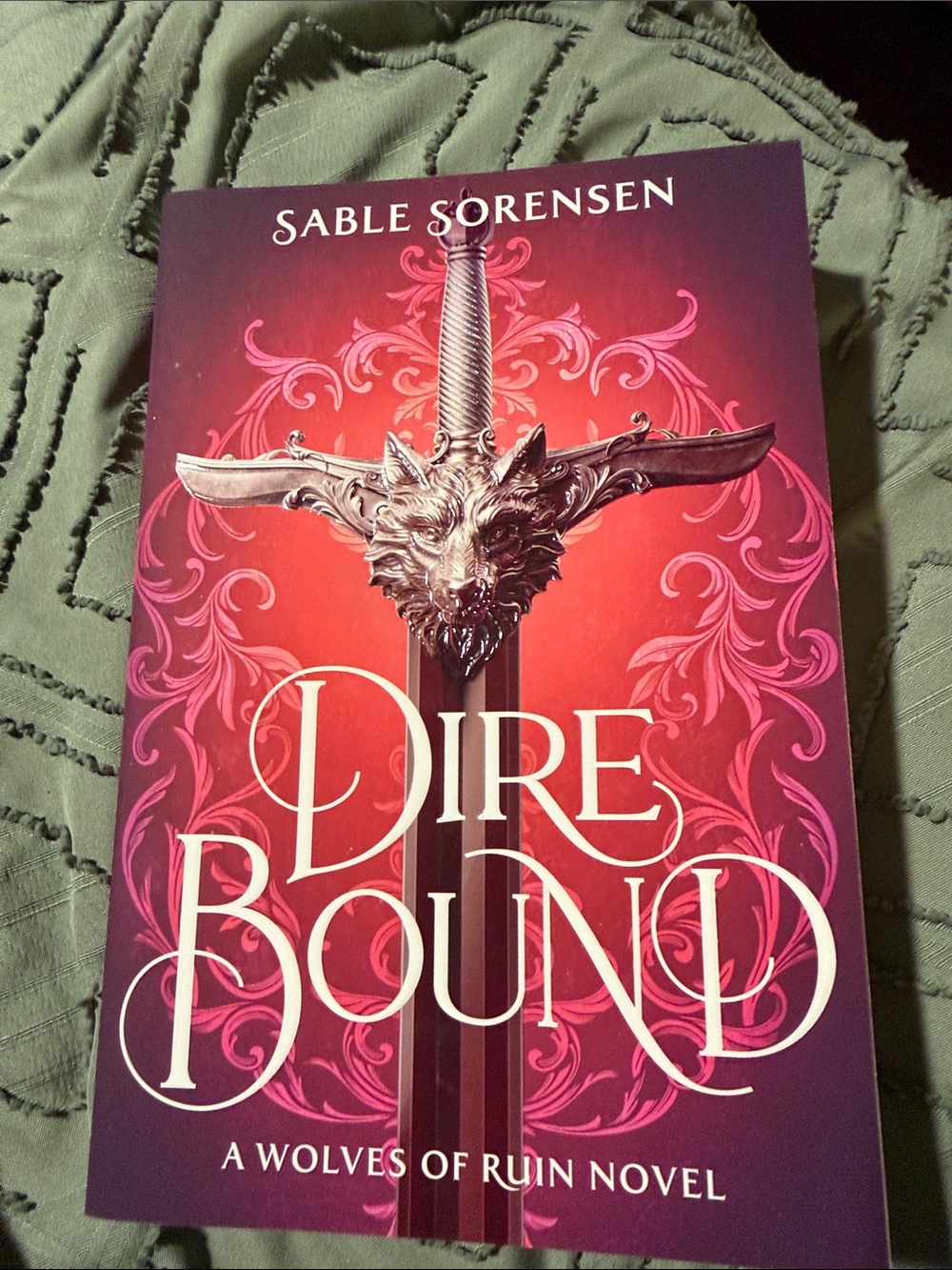 Dire Bound Paperback Book - Pink & Red Cover